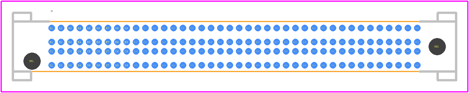 SEAF8-40-05.0-S-04-3 - SAMTEC PCB footprint - Other - Other - SEAF8-40-05.0-S-04-3-2
