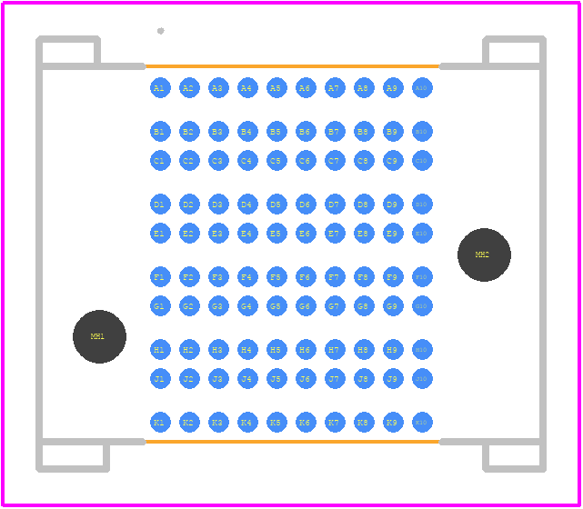 SEAF8-10-05.0-S-10-3 - SAMTEC PCB footprint - Other - Other - SEAF8-10-05.0-S-10-3-1
