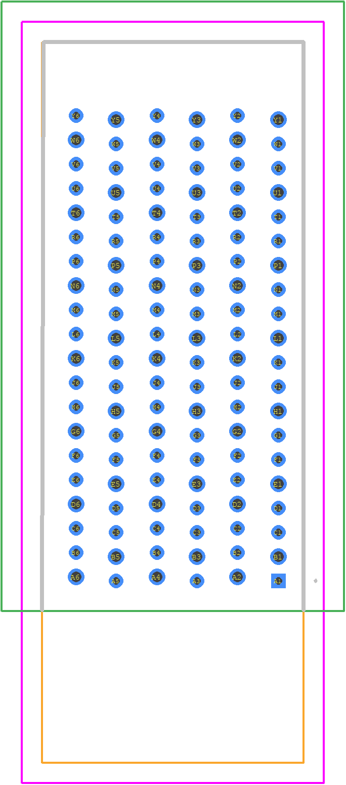 EBTF-6-06-2.0-S-RA-1 - SAMTEC PCB footprint - Other - Other - EBTF-6-06-2.0-S-RA-1-2