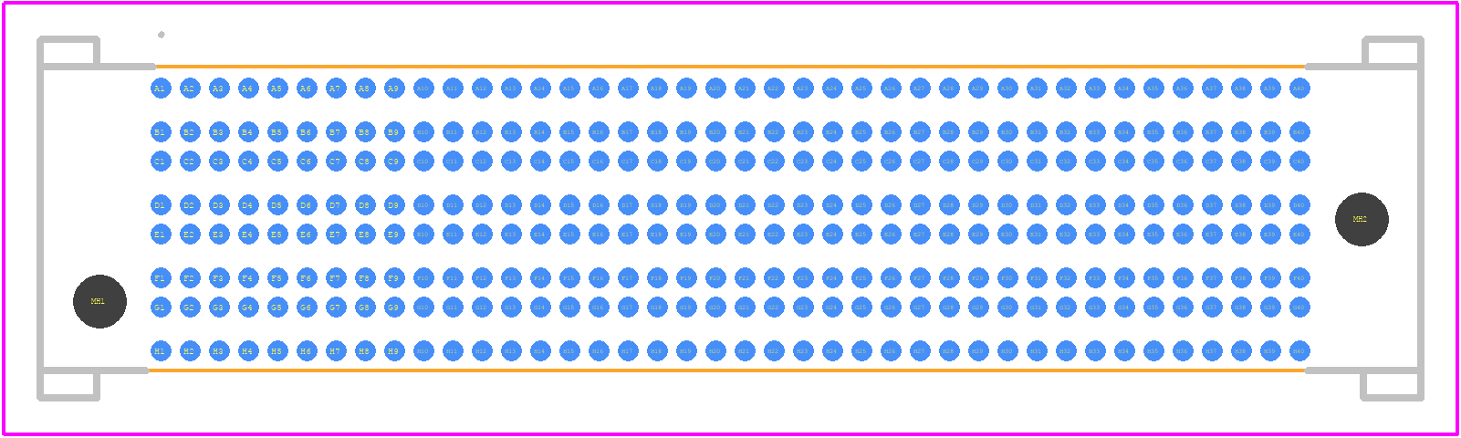 SEAF8-40-05.0-S-08-3 - SAMTEC PCB footprint - Other - Other - SEAF8-40-05.0-S-08-3-1