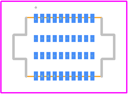 TLH-010-0.50-G-D-K - SAMTEC PCB footprint - Other - Other - TLH-010-0.50-G-D-K-1