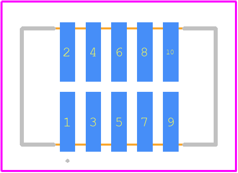 TFC-105-02-F-D - SAMTEC PCB footprint - Other - Other - TFC-105-02-F-D-1
