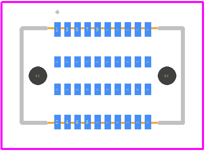 TLH-010-0.50-G-D-A - SAMTEC PCB footprint - Other - Other - TLH-010-0.50-G-D-A-1