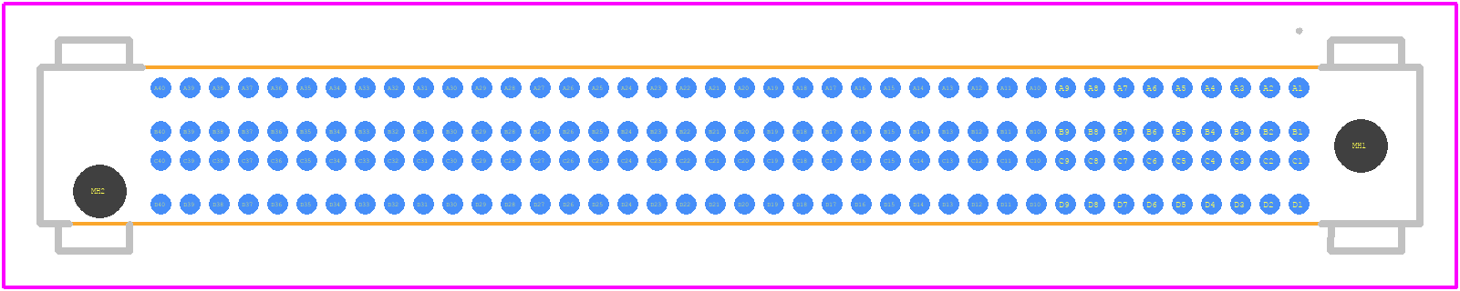 SEAM8-40-S05.0-S-04-3 - SAMTEC PCB footprint - Other - Other - SEAM8-40-S05.0-S-04-3-2