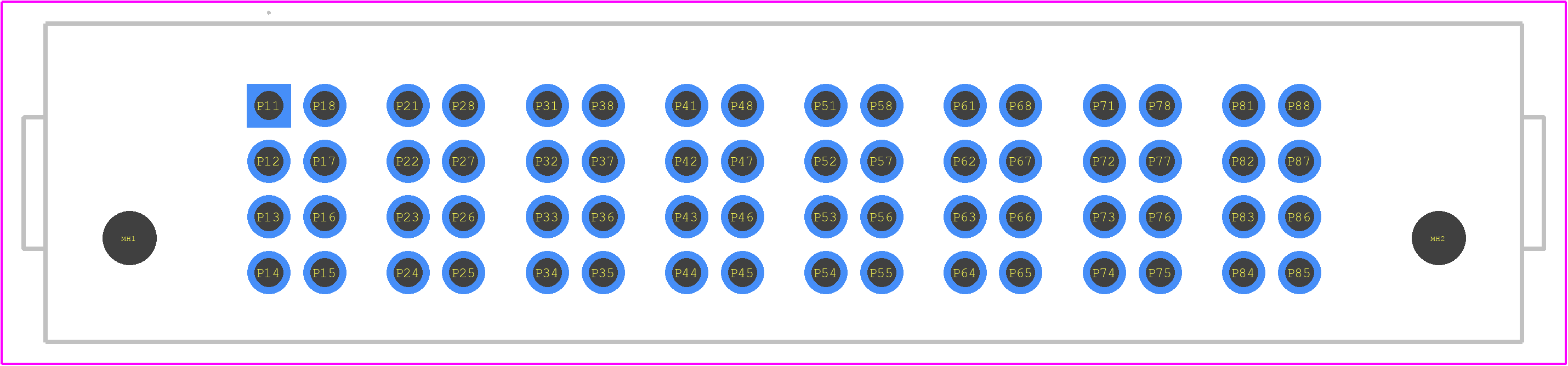PET-08-02-S-VT-LC - SAMTEC PCB footprint - Other - Other - PET-08-02-S-VT-LC-2