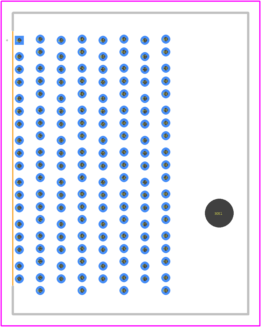HDTM-6-08-1-S-VT-5-R-1 - SAMTEC PCB footprint - Other - Other - HDTM-6-08-1-S-VT-5-R-1-1