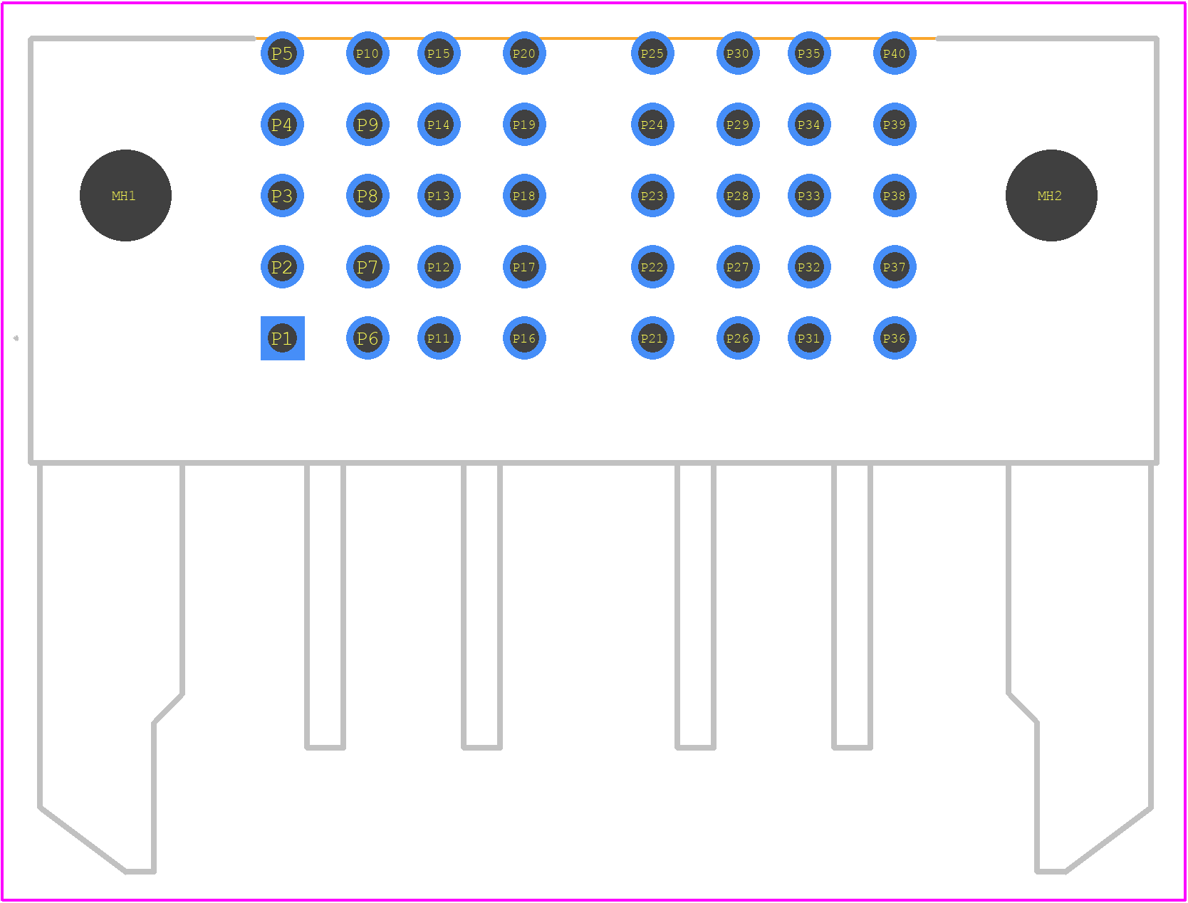 ET60T-D02-0-00-D02-S-R1-S - SAMTEC PCB footprint - Other - Other - ET60T-D02-0-00-D02-S-R1-S-1