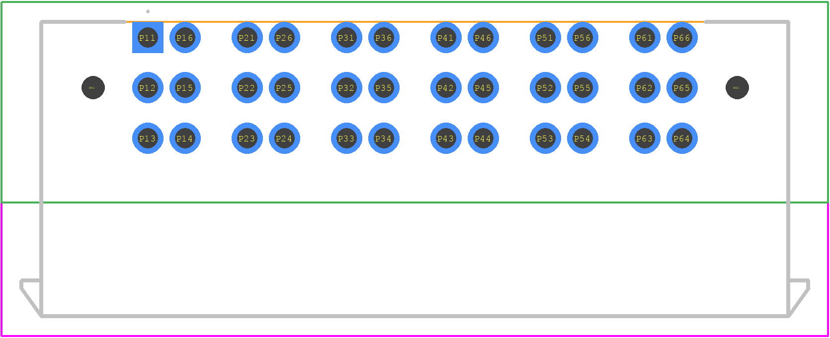 MPT-06-01-01-L-RA-LC - SAMTEC PCB footprint - Other - Other - MPT-06-01-01-L-RA-LC-1