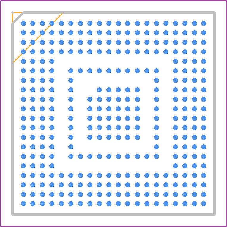 CYT4DNJBZCQ1BZSGSXQLA1 - Infineon PCB footprint - BGA - BGA - PG-LFBGA-327