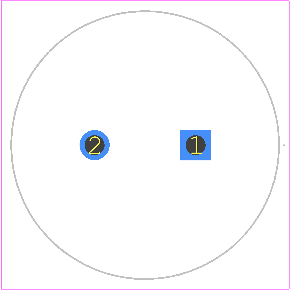 LLS2C821MELA - Nichicon PCB footprint - Other - Other - 25mm × 30mm