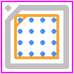 INA2227AIYBJR - Texas Instruments PCB footprint - BGA - BGA - YBJ0016-C01.