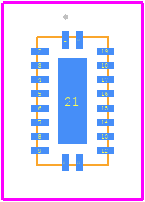 SN74AC541RKSR - Texas Instruments PCB footprint - Other - Other - RKS0020A_2025-1.0