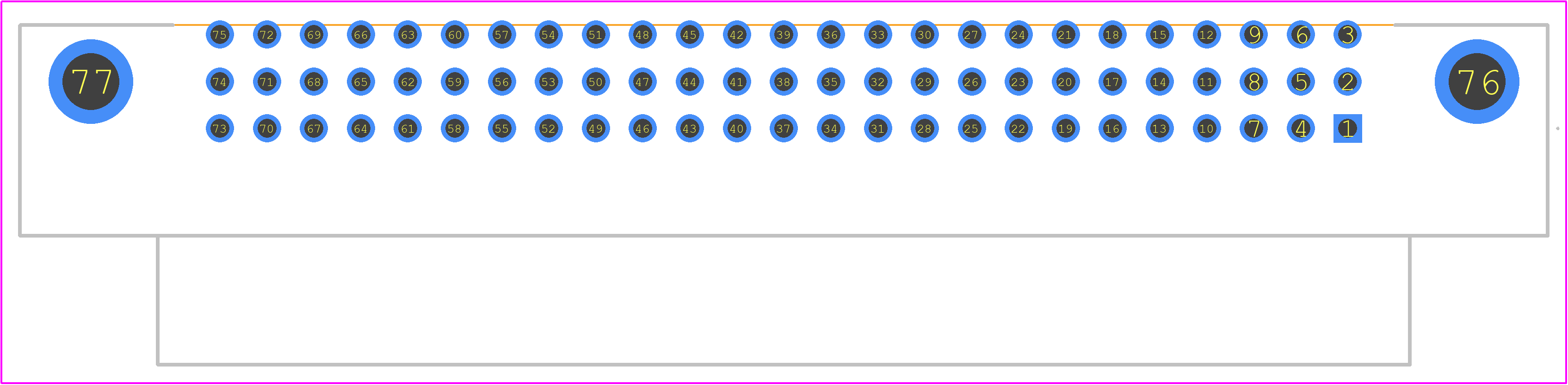 532431-1 - TE Connectivity PCB footprint - Other - Other - 532431-1-1