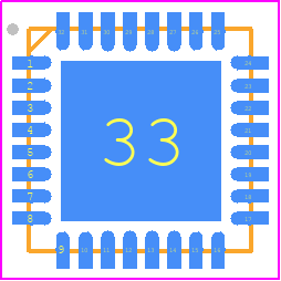 STM32WBA50KGU6TR - STMicroelectronics PCB footprint - Quad Flat No-Lead - Quad Flat No-Lead - UFQFPN 32 5x5x0.55 mm..