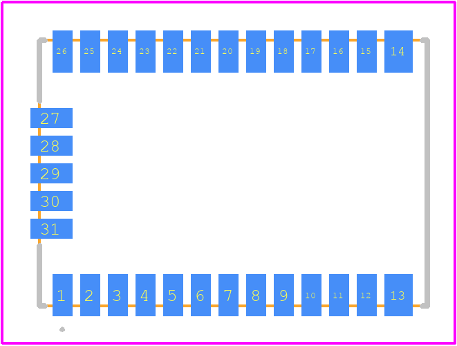 CAM-M8Q-0 - u-blox PCB footprint - Other - Other - 31-SMD Module_2025-1