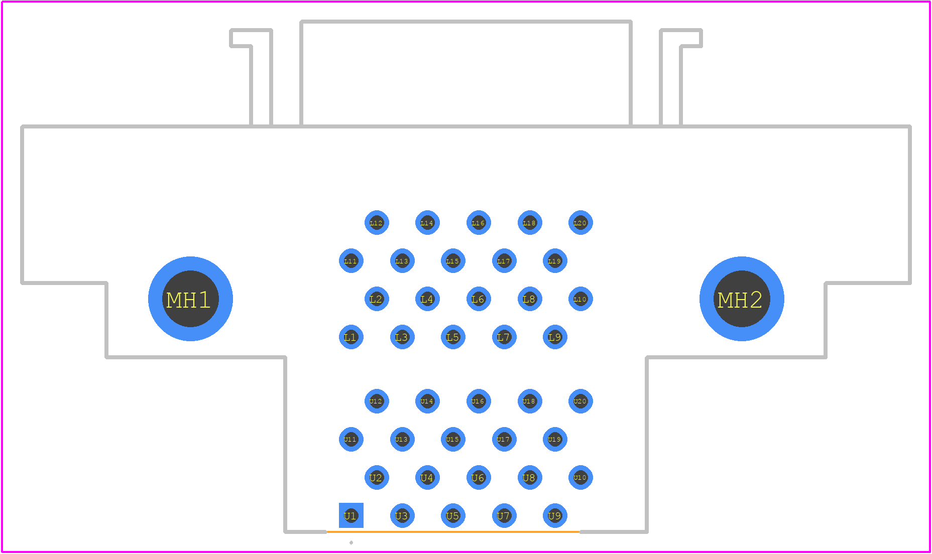 7000007631 - 3M PCB footprint - Other - Other - 7000007631-1