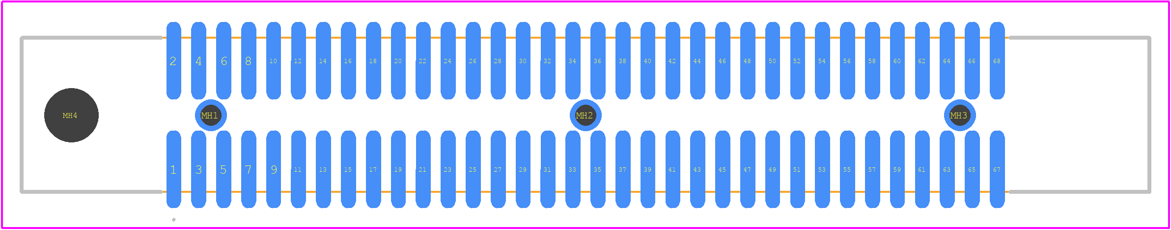 81068-660C07-RB - 3M PCB footprint - Other - Other - 81068-660C07-RB-5