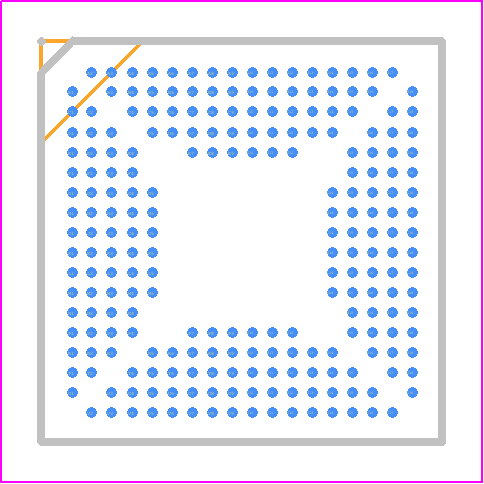 S5L8700X - SAMSUNG PCB footprint - BGA - BGA - 232-FBGA-1010