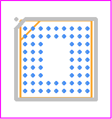 STM32F205RGY6VTR - STMicroelectronics PCB footprint - BGA - BGA - WLCSP64+2 - 0.400 mm pitch