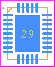 FX026 - Texas Instruments PCB footprint - Quad Flat No-Lead - Quad Flat No-Lead - RVE (R-PWQFN-N28)