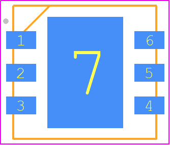 A5G26H110N - NXP PCB footprint - Small Outline No-lead - Small Outline No-lead - SOT2030-1