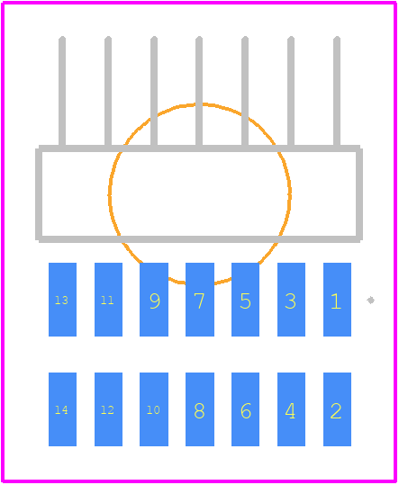 FTSH-107-01-L-DH-C - SAMTEC PCB footprint - Other - Other - FTSH-107-01-L-DH-C-1