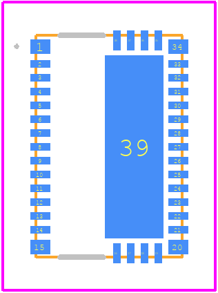 LMG3626ZREQR - Texas Instruments PCB footprint - Other - Other - REQ0038A_2025