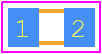06035J1R5ABSTR - Kyocera AVX PCB footprint - Capacitor Chip Non-polarised - Capacitor Chip Non-polarised - 0603* ..
