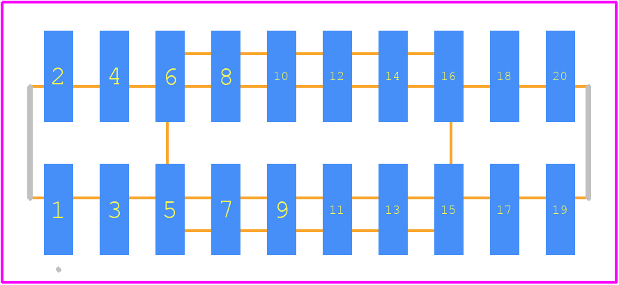 MMT-110-01-S-DV-P - SAMTEC PCB footprint - Other - Other - MMT-110-01-S-DV-P-1