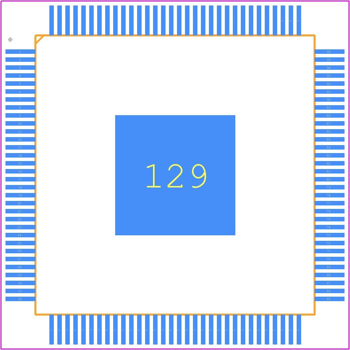 RTL8367RB-VB-CG - Realtek PCB footprint - Quad Flat Packages - Quad Flat Packages - 128 Leads 14mm×14mm