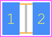 1210CC102MAT1A - Kyocera AVX PCB footprint - Capacitor Chip Non-polarised - Capacitor Chip Non-polarised - 1210)