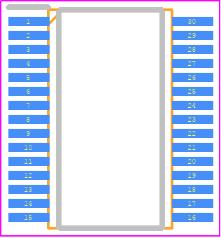 TPC5121Q - 3Peak Incorporated PCB footprint - Small Outline Packages - Small Outline Packages - TSSOP30