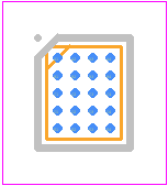 NVT4857UKAZ - NXP PCB footprint - BGA - BGA - WLCSP20