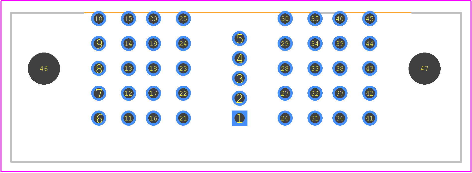ET60T-D02-5-01-D02-S-R1-S - SAMTEC PCB footprint - Other - Other - ET60T-D02-5-01-D02-S-R1-S-5