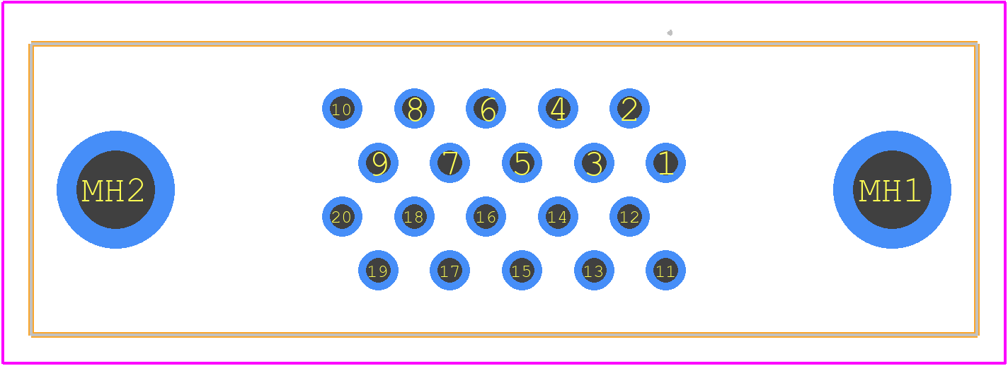 5749069-1 - TE Connectivity PCB footprint - Other - Other - 5749069-1-3