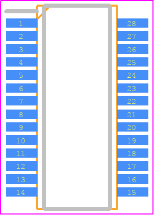 GL857L - Genesys PCB footprint - Small Outline Packages - Small Outline Packages - GL857L 28 Pin SSOP