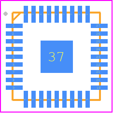 MIC7400YFL-TR - Microchip PCB footprint - Quad Flat No-Lead - Quad Flat No-Lead - 36-LEAD QFN
