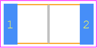 M32159B09MS2 - Vishay PCB footprint - Resistor Chip - Resistor Chip - RCZ2512