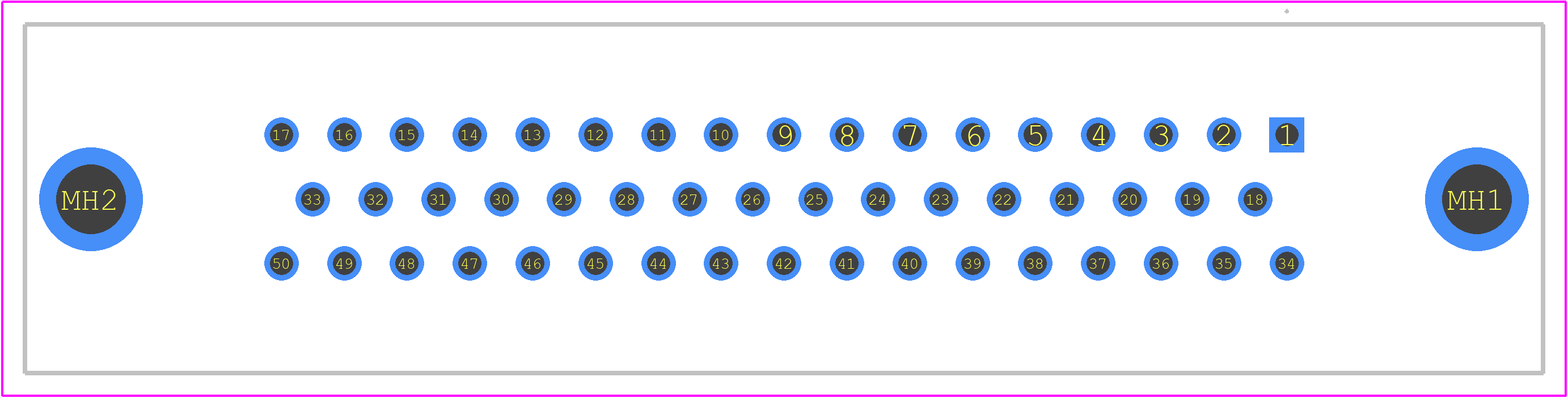 M24308/23-5F - Amphenol PCB footprint - Other - Other - M24308/23-5F-1