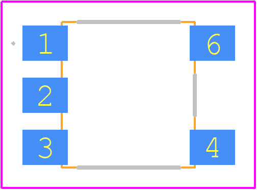 PC4SD21YXPCH - Sharp Microelectronics PCB footprint - Other - Other -  6-SMD