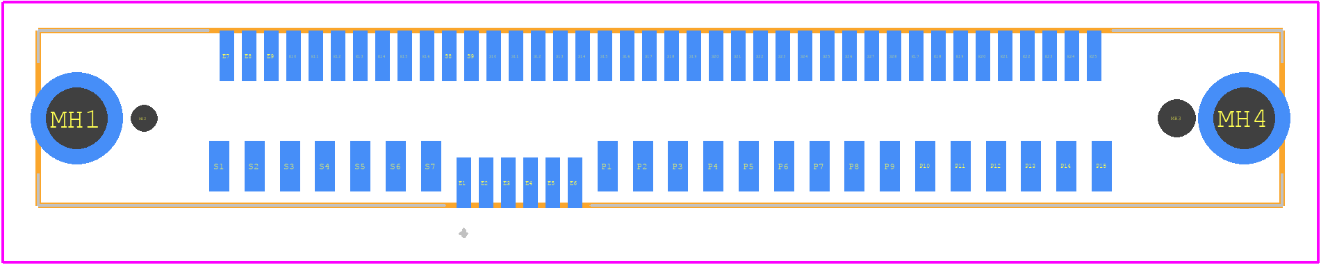 78777-1002 - Molex PCB footprint - Other - Other - 78777-1002-4