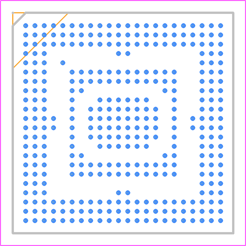 ADSP-21584KBCZ-4A - Analog Devices PCB footprint - BGA - BGA - ADSP(BC-349-1)