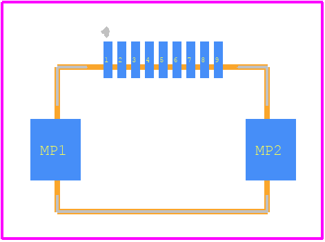 XF3M-0915-1B-R100 - OMRON Electronics PCB footprint - Other - Other - XF3M-0915-1B-R100-2