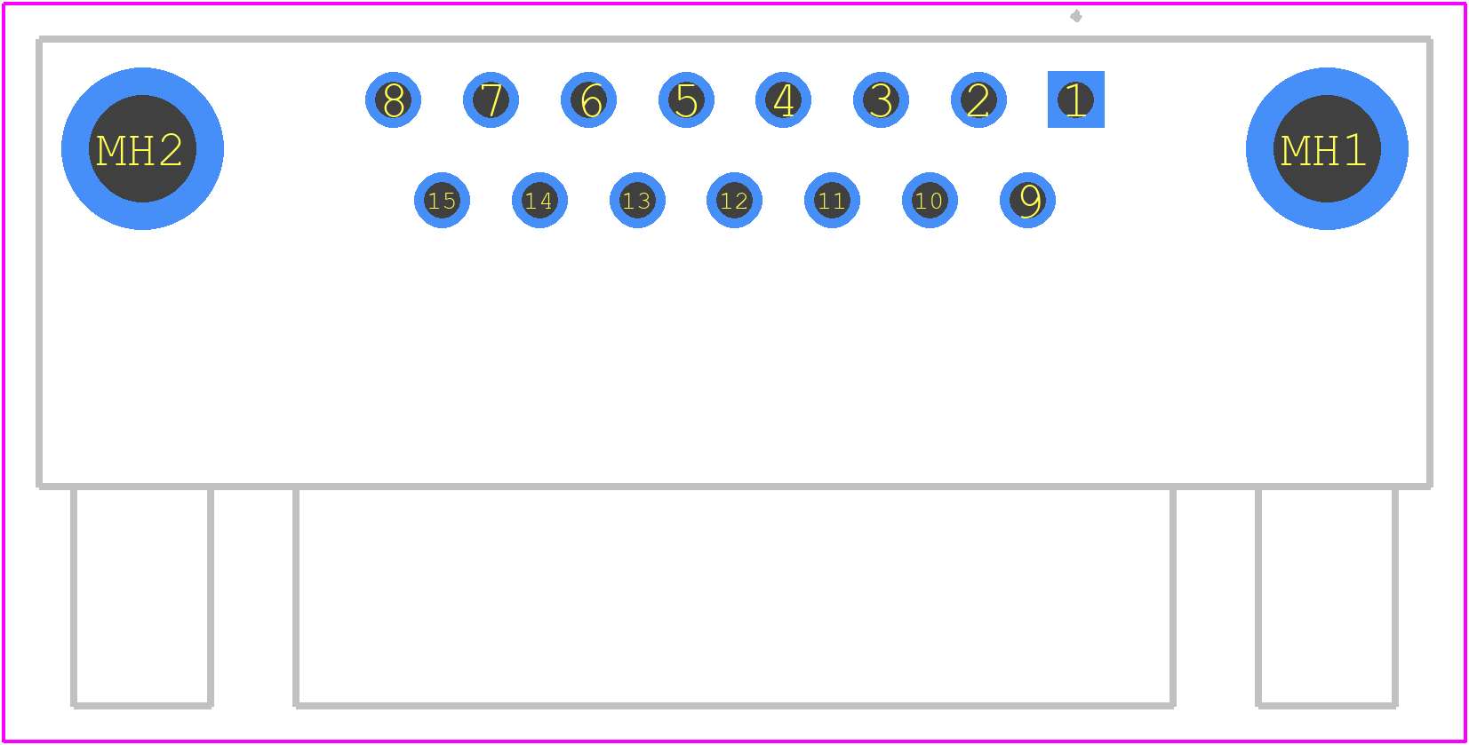 745782-4 - TE Connectivity PCB footprint - Other - Other - 745782-4-1