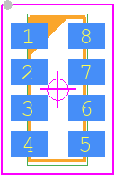 PRAHT100I4100KBWGT - Vishay PCB footprint - RESC Array Convex E-Version - RESC Array Convex E-Version - PRAHT 100 (0603 base)