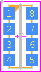 PRAHT135I4100RBWGT - Vishay PCB footprint - RESC Array Convex E-Version - RESC Array Convex E-Version - PRAHT 135 (0805 base)