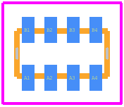 CAY16-334J4LF - Bourns PCB footprint - Other - Other - CAY16-334J4LF-2