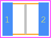 ECHU1H273JB5 - Panasonic PCB footprint - Capacitor Chip Non-polarised - Capacitor Chip Non-polarised - 3mmX2.3mm