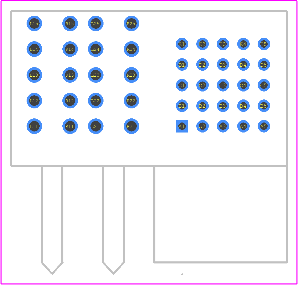 1710881001 - Molex PCB footprint - Other - Other - 1710881001-2