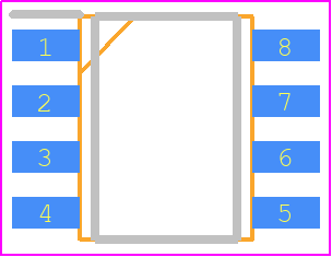 HAT1025R - Renesas Electronics PCB footprint - Small Outline Packages - Small Outline Packages - HAT1025R